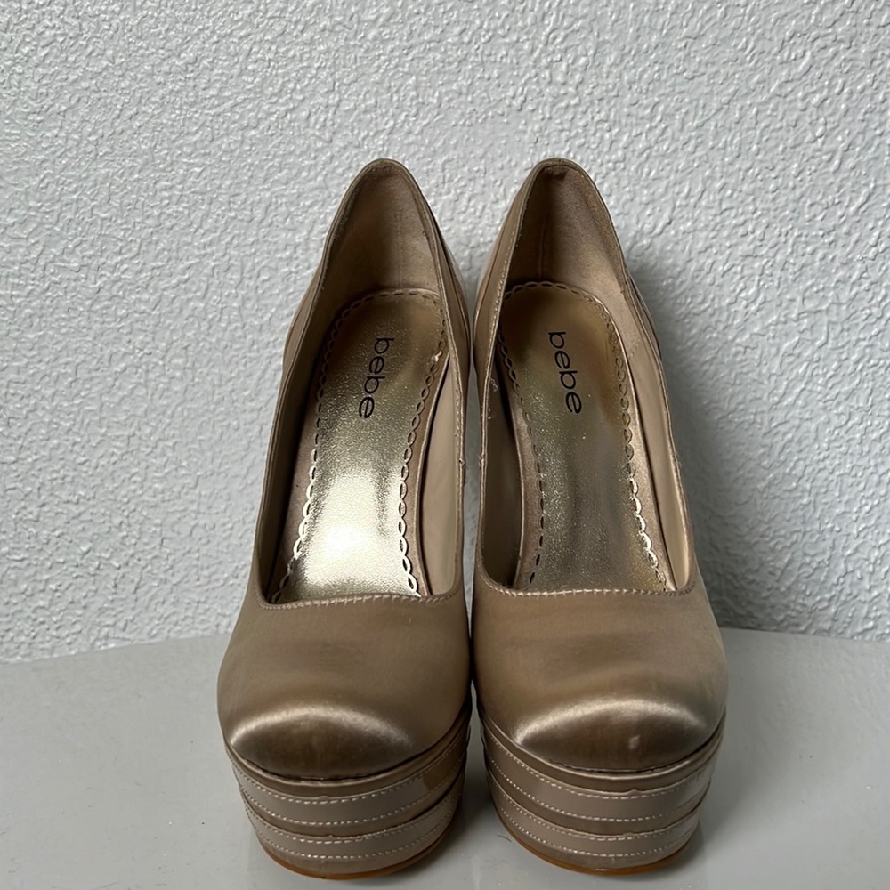 Tan Bebe Heels